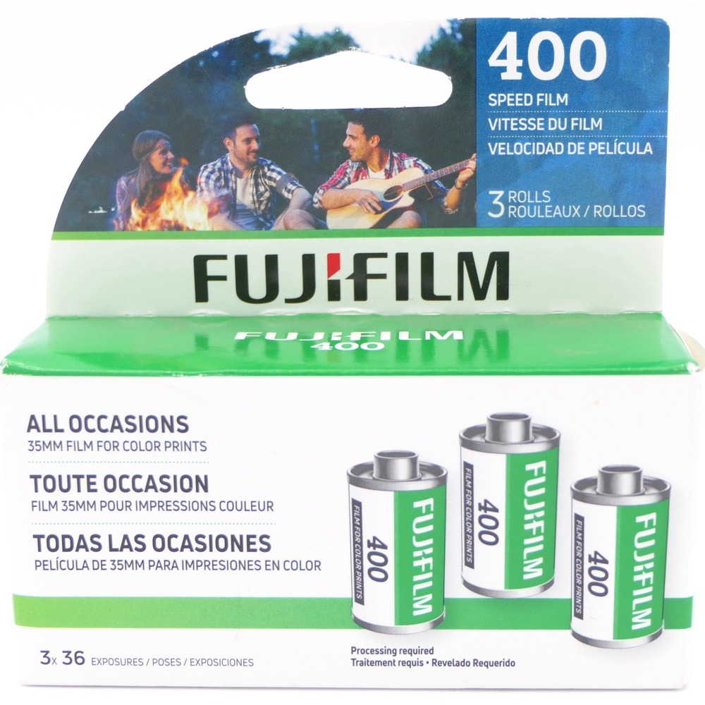 FujiFilm 400 ISO 35mm Film For Color Prints 3 Rolls 36 Total Exposures BB 07/26